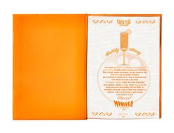 Boligrafo y wallet belius cocktails mimosa aluminio naranja plateado relieve tintacolor azul caja de diseńo