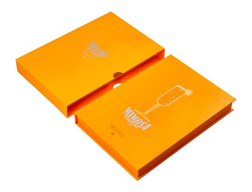 Boligrafo y wallet belius cocktails mimosa aluminio naranja plateado relieve tintacolor azul caja de diseńo