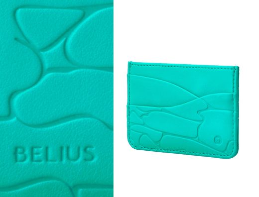 Boligrafo y wallet belius cocktails mojito aluminio verde plateado relieve tinta color azul caja de diseńo