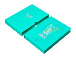 Boligrafo y wallet belius cocktails mojito aluminio verde plateado relieve tinta color azul caja de diseńo