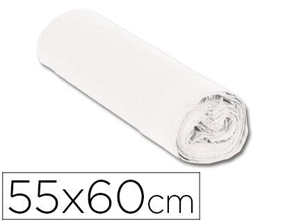Bolsa Basura Domestica Blanca con Autocierre 55 X 56 cm Rollo de 15 Bolsas