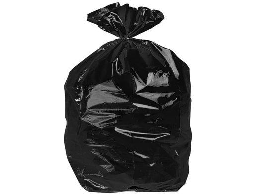 Bolsa Basura Domestica Negra con Autocierre 55 X 60 cm Rollo de 15 Bolsas