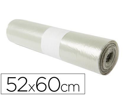 Bolsa Basura Domestica Translucida 52X60Cm Galga 70 Rollo de 20 Unidades