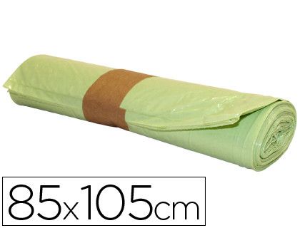 Bolsa Basura Industrial Amarilla 85X105Cm Galga 110 Rollo de 10 Unidades