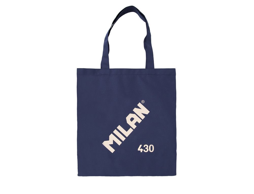 Bolsa con asas milan tote bag serie 1918 color azul marino 380x410 mm