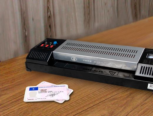 Bolsa de plastificar q-connect 110 x 230 mm 125 mc carnet de conducir caja de 100 unidades