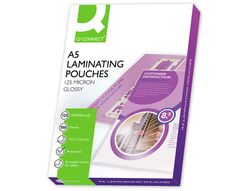 Bolsa de plastificar q-connect 153 x 216 mm 125 mc din a5 a caja de 100 unidades