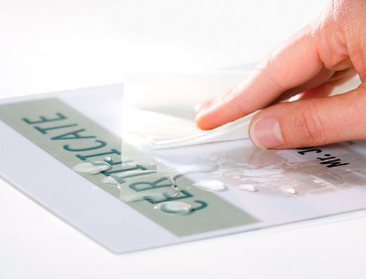 Bolsa de plastificar q-connect 325 x 220 mm 80 mc folio caja de 100 unidades