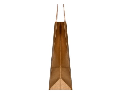 Bolsa kraft q-connect natural asa retorcida 240x100x310 mm