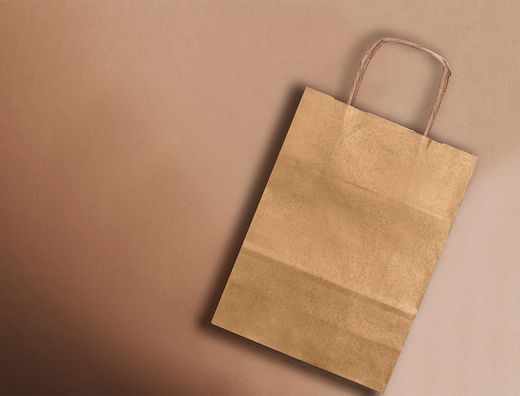 Bolsa Kraft Q-Connect Natural Asa Retorcida 270X120X360 Mm