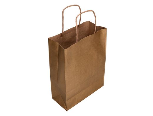 Bolsa Kraft Q-Connect Natural Asa Retorcida 270X120X360 Mm