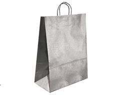 Bolsa kraft q-connect plata asa retorcida 270x120x360 mm
