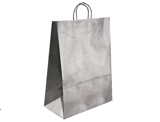 Bolsa kraft q-connect plata asa retorcida 270x120x360 mm