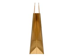 Bolsa papel q-connect kraft oro xs con asa retorcida 180x240x80 mm