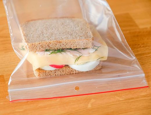 Bolsa plastico autocierre q-connect 80x120 mm paquete de 100 unidades