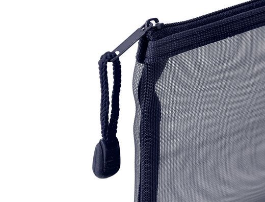 Bolsa zipper bag liderpapel poliester transpirable multiusos din A4 azul marino