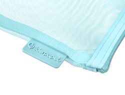 Bolsa zipper bag liderpapel poliester transpirable multiusos din A4 azul pastel