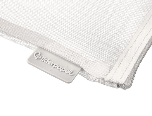 Bolsa zipper bag liderpapel poliester transpirable multiusos din A4 blanco