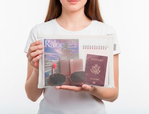 Bolsa zipper bag liderpapel poliester transpirable multiusos din A4 blanco