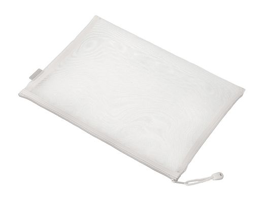 Bolsa zipper bag liderpapel poliester transpirable multiusos din A4 blanco