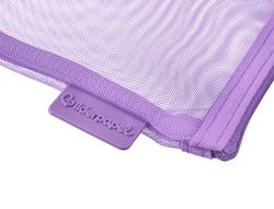 Bolsa zipper bag liderpapel poliester transpirable multiusos din A4 morado pastel