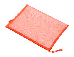 Bolsa zipper bag liderpapel poliester transpirable multiusos din A4 naranja