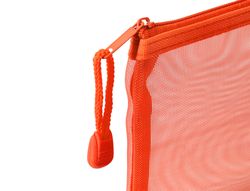 Bolsa zipper bag liderpapel poliester transpirable multiusos din A4 naranja