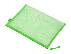 Bolsa zipper bag liderpapel poliester transpirable multiusos din A4 verde pastel