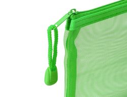 Bolsa zipper bag liderpapel poliester transpirable multiusos din A4 verde pastel
