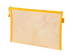 Bolsa zipper bag liderpapel poliester transpirable multiusos din A5 amarillo