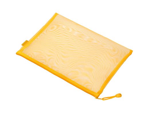 Bolsa zipper bag liderpapel poliester transpirable multiusos din A5 amarillo