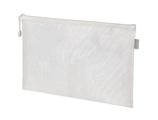 Bolsa zipper bag liderpapel poliester transpirable multiusos din A5 blanco