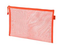 Bolsa zipper bag liderpapel poliester transpirable multiusos din A5 naranja