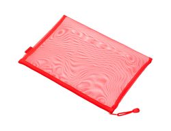 Bolsa zipper bag liderpapel poliester transpirable multiusos din A5 rojo