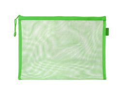 Bolsa zipper bag liderpapel poliester transpirable multiusos din A5 verde pastel