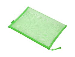 Bolsa zipper bag liderpapel poliester transpirable multiusos din A5 verde pastel