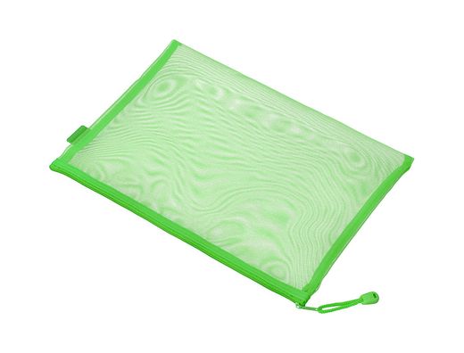 Bolsa zipper bag liderpapel poliester transpirable multiusos din A5 verde pastel