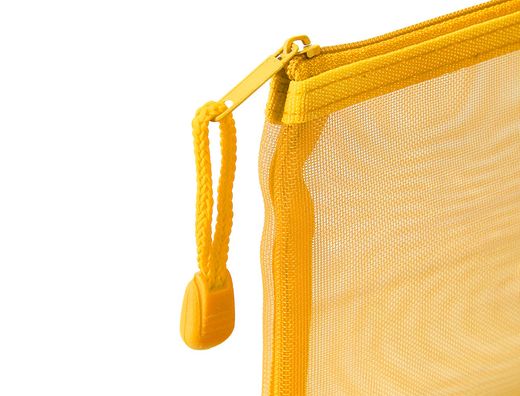 Bolsa zipper bag liderpapel poliester transpirable multiusos din a6 amarillo