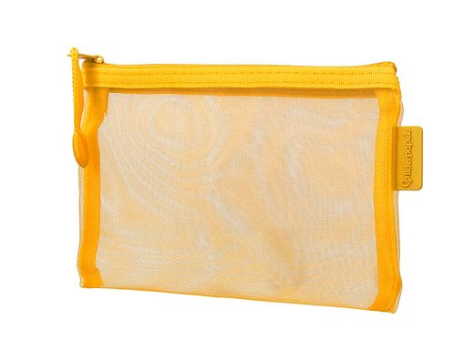 Bolsa zipper bag liderpapel poliester transpirable multiusos din a6 amarillo