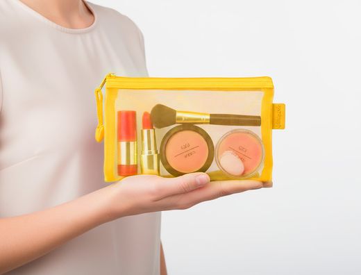 Bolsa zipper bag liderpapel poliester transpirable multiusos din a6 amarillo