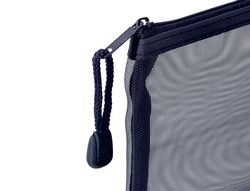 Bolsa zipper bag liderpapel poliester transpirable multiusos din a6 azul marino