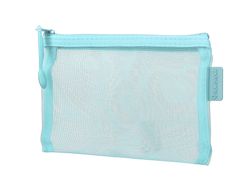 Bolsa zipper bag liderpapel poliester transpirable multiusos din a6 azul pastel