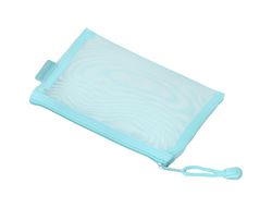 Bolsa zipper bag liderpapel poliester transpirable multiusos din a6 azul pastel