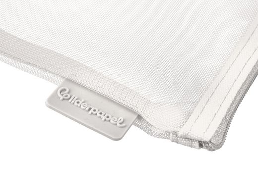 Bolsa zipper bag liderpapel poliester transpirable multiusos din a6 blanco