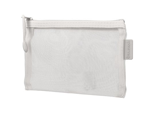 Bolsa zipper bag liderpapel poliester transpirable multiusos din a6 blanco
