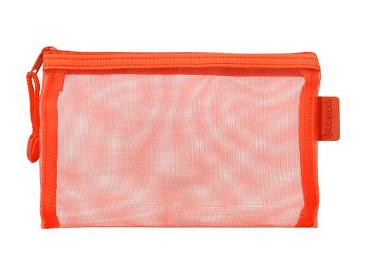 Bolsa zipper bag liderpapel poliester transpirable multiusos din a6 naranja
