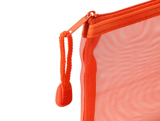 Bolsa zipper bag liderpapel poliester transpirable multiusos din a6 naranja