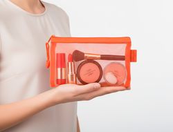 Bolsa zipper bag liderpapel poliester transpirable multiusos din a6 naranja