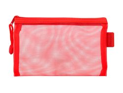 Bolsa zipper bag liderpapel poliester transpirable multiusos din a6 rojo