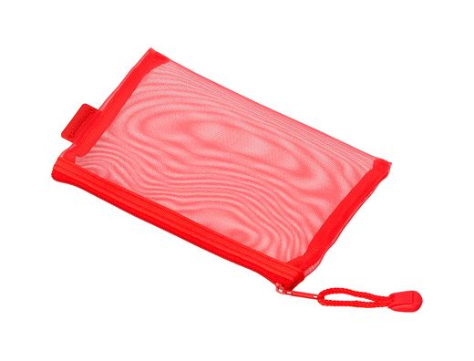 Bolsa zipper bag liderpapel poliester transpirable multiusos din a6 rojo